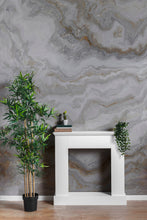 Load image into Gallery viewer, White Marble Stone Granite Slate Peel and Stick Wallpaper | Removable Wall Mural #6180