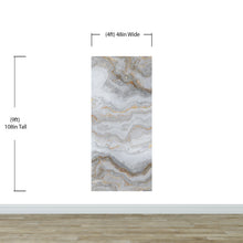 Load image into Gallery viewer, White Marble Stone Granite Slate Peel and Stick Wallpaper | Removable Wall Mural #6180
