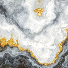 Carregar imagem no visualizador da galeria, Gray and Gold Marble Stone Quartz Mural Wall Sticker #6190