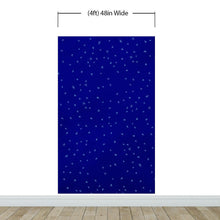 Carregar imagem no visualizador da galeria, Starry Night on a Deep Blue Midnight Sky Wall Mural Decal. #6198