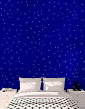 Carregar imagem no visualizador da galeria, Starry Night on a Deep Blue Midnight Sky Wall Mural Decal. #6198