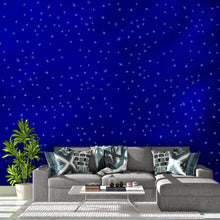 Carregar imagem no visualizador da galeria, Starry Night on a Deep Blue Midnight Sky Wall Mural Decal. #6198