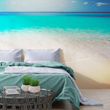 Carregar imagem no visualizador da galeria, Tropical White Sand Paradise Beach Ocean Wave Scenery Wall Mural. #6201