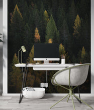 Load image into Gallery viewer, Enchanted Forest Tree Woodland Peel and Stick Wallpaper | Removable Wall Mural #6203