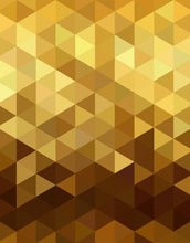 Carregar imagem no visualizador da galeria, Gold Poly Triangle Geometric Elegant Peel and Stick Wallpaper | Removable Wall Mural #6209