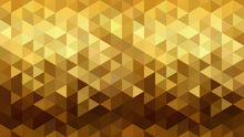 Carregar imagem no visualizador da galeria, Gold Poly Triangle Geometric Elegant Peel and Stick Wallpaper | Removable Wall Mural #6209