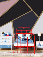 Carregar imagem no visualizador da galeria, Modern Decor Gold, Black and Pink Mosaic Peel and Stick Wallpaper | Removable Wall Mural #6210