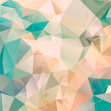 Carregar imagem no visualizador da galeria, Geometric Pink Flower Pattern Peel and Stick Wallpaper | Removable Wall Mural #6211