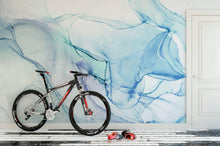 Carregar imagem no visualizador da galeria, Abstract Ink Pattern Peel and Stick Wallpaper. Removable Wall Mural. (Blue, Green, Purple) #6212