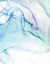 Carregar imagem no visualizador da galeria, Abstract Ink Pattern Peel and Stick Wallpaper. Removable Wall Mural. (Blue, Green, Purple) #6212
