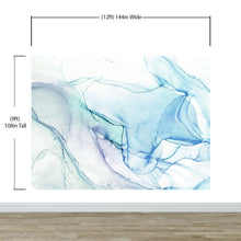 Carregar imagem no visualizador da galeria, Abstract Ink Pattern Peel and Stick Wallpaper. Removable Wall Mural. (Blue, Green, Purple) #6212