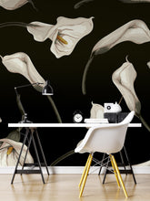 Load image into Gallery viewer, Elegant Rustic Tulip Flower Peel and Stick Wallpaper | Removable Wall Mural #6216