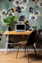 Carregar imagem no visualizador da galeria, Flower Blossom Botanical Gardens Design Mural. #6219
