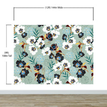Carregar imagem no visualizador da galeria, Flower Blossom Botanical Gardens Design Mural. #6219