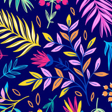 Load image into Gallery viewer, Bright Colorful Fern Arrangement Mural. #6223