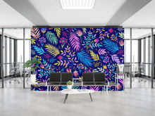 Load image into Gallery viewer, Bright Colorful Fern Arrangement Mural. #6223