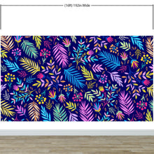 Load image into Gallery viewer, Bright Colorful Fern Arrangement Mural. #6223