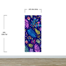 Load image into Gallery viewer, Bright Colorful Fern Arrangement Mural. #6223