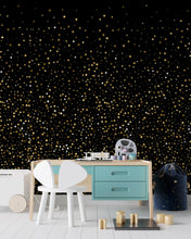 Carregar imagem no visualizador da galeria, Gold Starry Night Mural #6226