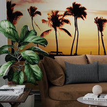 Carregar imagem no visualizador da galeria, Tropical Sunset Palm Tree Paradise Wall Mural. #6236