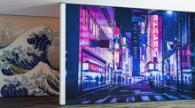 Carregar imagem no visualizador da galeria, Tokyo Japan Retro 80's Synth Wave Pop Style CyberPunk Wall Mural. #6248
