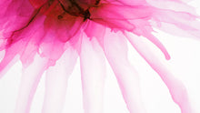 Carregar imagem no visualizador da galeria, Pink Flower Watercolor Alcohol Ink Stain Abstract Design. Peel and Stick Wall Mural. #6252