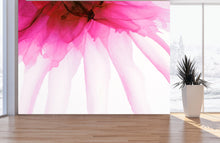 Carregar imagem no visualizador da galeria, Pink Flower Watercolor Alcohol Ink Stain Abstract Design. Peel and Stick Wall Mural. #6252