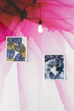 Carregar imagem no visualizador da galeria, Pink Flower Watercolor Alcohol Ink Stain Abstract Design. Peel and Stick Wall Mural. #6252