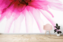 Carregar imagem no visualizador da galeria, Pink Flower Watercolor Alcohol Ink Stain Abstract Design. Peel and Stick Wall Mural. #6252