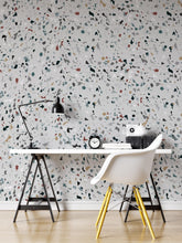Carregar imagem no visualizador da galeria, Terrazzo Mosaic Pattern Peel and Stick Wall Paper Mural. #6260