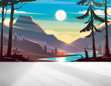 Carregar imagem no visualizador da galeria, Colorful Colorado Mountain Sunset Mural #6270