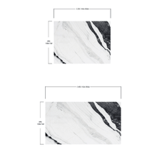 Carregar imagem no visualizador da galeria, Black and White Marble Stone Granite Slate Wall Mural. Peel and Stick. #6273