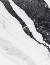 Carregar imagem no visualizador da galeria, Black and White Marble Stone Granite Slate Wall Mural. Peel and Stick. #6273