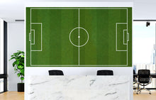 Carregar imagem no visualizador da galeria, Soccer Field Wallpaper. Football Pitch Wallpaper. Peel and Stick Wall Mural. Soccer Stadium Wallpaper. #6465