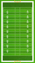 Carregar imagem no visualizador da galeria, Football Field Wall Mural. 100 yard field with end zone large wall mural. #6276