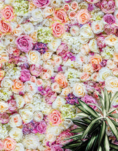 Carregar imagem no visualizador da galeria, Peonies Flower Pattern Peel and Stick Wall Mural. Wedding Background. #6277