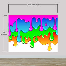 Load image into Gallery viewer, Bright Color Dripping Ink Splatter Wall Mural. #6285