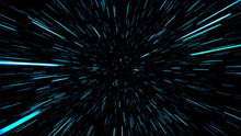 Carregar imagem no visualizador da galeria, Lightspeed Through Hyperspace Wall Mural. Peel and Sticker Wallpaper. #6286