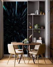 Carregar imagem no visualizador da galeria, Lightspeed Through Hyperspace Wall Mural. Peel and Sticker Wallpaper. #6286