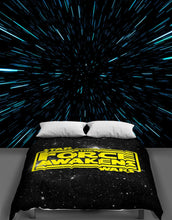 Carregar imagem no visualizador da galeria, Lightspeed Through Hyperspace Wall Mural. Peel and Sticker Wallpaper. #6286