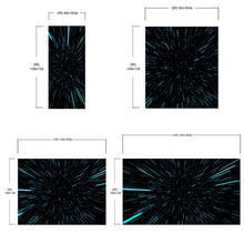 Carregar imagem no visualizador da galeria, Lightspeed Through Hyperspace Wall Mural. Peel and Sticker Wallpaper. #6286