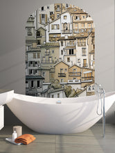 Load image into Gallery viewer, Arch Doorway Wall Decal. European Charming Small Village Town Arch Peel and Stick Wall Decal. Removable Graphic. #6293