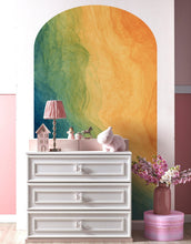 Load image into Gallery viewer, Arch Wall Decal. Colorful Liquid Fluid Watercolor Arch Peel and Stick Wall Decal. Removable Graphic. #6294