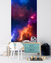Carregar imagem no visualizador da galeria, Space Galaxy Nebula Wall Mural Peel and Sticker Wallpaper. #6295