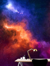 Carregar imagem no visualizador da galeria, Space Galaxy Nebula Wall Mural Peel and Sticker Wallpaper. #6295