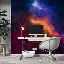 Carregar imagem no visualizador da galeria, Space Galaxy Nebula Wall Mural Peel and Sticker Wallpaper. #6295