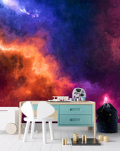 Carregar imagem no visualizador da galeria, Space Galaxy Nebula Wall Mural Peel and Sticker Wallpaper. #6295