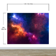 Carregar imagem no visualizador da galeria, Space Galaxy Nebula Wall Mural Peel and Sticker Wallpaper. #6295