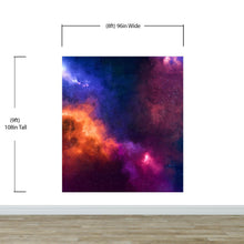 Carregar imagem no visualizador da galeria, Space Galaxy Nebula Wall Mural Peel and Sticker Wallpaper. #6295