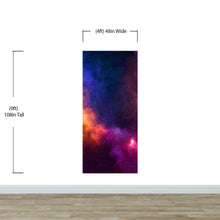 Carregar imagem no visualizador da galeria, Space Galaxy Nebula Wall Mural Peel and Sticker Wallpaper. #6295